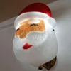 Okładki lampy Odcienie Eva Santa Claus Head Lampshade Christmas Wall Snowman Ganek Światła pokrywa do dekoracji korytarza na zewnątrz