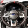 Pour Subaru BRZ nouveau Forester XV nouveau Outback LEVORG Legacy WRX bricolage cuir daim couverture de volant couverture de volant de voiture