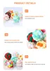 Fournitures pour animaux de compagnie Bell Ball Cat Toys Bouncy Ball Kitten Interactive Toy 4cm Chats Formation Avec Bell Ring Jouer Chew Balls w-01331