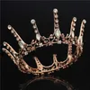 Couronne de roi de reine vintage baroque pour bijoux de cheveux de mariage de mariée diadème de cristal diadème de bal diadèmes et couronnes accessoires x0625