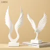 North European and American Style Simple Resin Angel Wings Soft TV Wine Cabinet Decoration Gift 210414