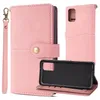 PU Leather Phone Cases for Samsung Galaxy S22 S21 S20 Note20 Ultra Note10 S10 Plus - Multifunction Retro Wallet Flip Kickstand Cover Case with 9 Card Slots