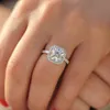Asscher Cut 14k White Gold 4ctw DF Engagement Wedding Lab Grown Moissanite Diamond Halo Ring Test Positive For Women Luxurious