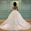 فساتين زفاف ألين الحديثة بوهيميا الأكمام الطويلة شاطئ ثوب الزفاف بوهو أنيقة الرسن مخصص مصنوع من الدانتيل 3807070