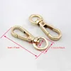 5pcs 4 Sizes Metal Swivel Trigger Lobster Clasp Snap Hook Key Chain Ring Paracord Lanyard DIY Craft Outdoor Backpack Bag Parts