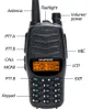 2 ADET 2021 BAOFENG UV-X10 10 W Güçlü Walkie Talkies PTT Çift Bant VHF / UHF USB Şarj Ham 2 Yollu Radyo Güncelleme UV-5R