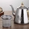 Pot de bouilloire à thé en acier inoxydable de 1,2% en acier inoxydable en acier inoxydable en acier inoxydable avec infuseur Pot Fleur Set Office Home Tool 210813