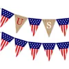 Burgee flaggor Independence Days Fem-spetsade Star Pennant Banners National Day Decor Article Bunting Banner Party Decoration WMQ1174