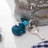 Keychains BS605 Version Q Small Whale LED Lysande klingande present Key Chain Creative Bag Pendant Mini ficklampa