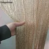 3x2.6m String Curtain Shiny Tassel Line Curtains Window Door Divider Drape Living Room Decor Valance 210913