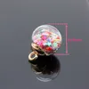 10pcs 15.5mm Round glass ball transparent colored pentagram sequins Christmas ornaments DIY earrings jewelry pendant accessories 211025