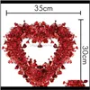 Świąteczne dostawy Strona główna GardenPack Red Valentine Serce Wieńce w kształcie folii serca Wiszące Walentynki Dekoracje Dekoracyjne Fl