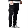 Fashion Skinny Jeans Men Casual Pocket Pencil Pants Clothing Jogger Denim Ropa Hombre 210723