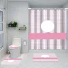 Rideaux de douche imperméables imprimés d'animaux el Bath Tapis antidérapants Designer Anti Peeping Bath Curtain286A