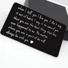 Moda billetera inserta tarjeta hombres esposo de la esposa novia novio regalos de cumpleaños novio novia novio