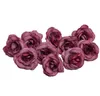 Sztuczne 4cm Jedwabny Róża Kwiat Głowy Wedding Home Decoration Akcesoria DIY Wieniec prezent Scrapbooking Craft Hotsale GC521