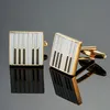 Fashion French men's shirt metal brass Music series musical instrument Enamel cufflinks Business Suit Shirt Cuff links jewelry