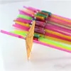 Artisanat buvant la paille de paille pour enfants de fête d'anniversaire de mariage de fluorescence parapluie de décoration de pailles jetable couleur facile 0 1ys cc1535262