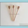 Other Dinnerware Kitchen, Dining Bar Home & Garden Mini Wooden Dippers Party Supply Spoon Honey Jar Stick Dff3201 Drop Delivery 2021 Ewhnv