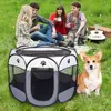 Cage pour animaux de compagnie Portable Tente Pliante Chien Maison Octogonale Chat Parc Facile Chiot Chenil Clôture Grands Chiens 210924