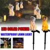 600mAh LED Solar Light Waterproof Yard Lawn Work Outdoor Hunting Emergency Night Lamp - B