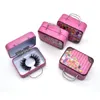 DHL 25mm False Eyewashes Makeup Tool Kit Tjock Strip 2,5cm 3D Mink Lashes Anpassad Förpackningsetikett Dramatisk Lång