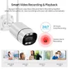 Fotocamera IP WiFi Outdoor 3MP colore a infrarossi Night Vision Security Camera Telecamera WiFi 1080P HD AI Detetto umano Rilevatore umano Telecamera wireless