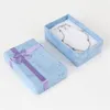 Paper Jewelry Gifts Boxes Pendant Necklaces Earrings Rings Display Case Cardboard Jewellery Box for Anniversary Wedding Birthday Gift