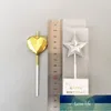 New 1 Pcs Love Diamond Shaped Gilded Safe Flames Kids Birthday Party Cake Candle Factory price expert design Quality Latest Style Original Status