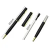 Mini roterande fickstorlek kulspetspenna metallmaterial 0,7 mm svart blå bläckpåfyllning Ballpen Office School Supplies Stationery 211025