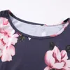 Moderskapsklänningar blommor ammande kläder för gravida kvinnor elegant tryck chiffong kvinnors sommar graviditet klänning