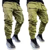 Spring Autumn Cargo Pants Men Fashion Tide Cool High Street Joggers Nighttime Reflective Trousers Casual Pants Men's Sweatpant