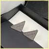 2021 Fashion Diamond Orecchini Studs Luxurys Designers Orecchini Orecchini a cerchio in oro Donne Triangolo Orecchini Marchi Gioielli Ornamenti di nozze Scatola