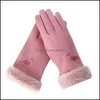 Fingerless Gloves & Mittens Hats, Scarves Fashion Aessories Miss M Womens Winter Outdoor Flamingo Pattern Touch Screen Warm Casual Fashionab