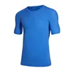 Running Jerseys Men's T-shirt Short-sleeved Summer Sports Breathable Quick-drying Ice Silk Stretch Top Compassionate Ropa Deportiva