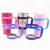 Portable Plastic Black Water Bottle Mugs Cup Handle for 30 OZ Tumbler Cups Hand Holder Fit Travel Drinkware ZWL730