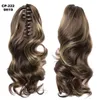 Perucas sintéticas vades cabelo rabo de cavalo grampo de cabelo em ondulado 14 polegadas loira natural para mulheres2066396