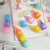 Highlighters Kawaii Assembly Octopus Fluorescerende Notaantal Pen Painting Set Briefpapier Markeer Dierenschool Geschenken Mark Vorm Cilinder P9A