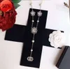 Designer Necklace Classic Letter Flower Pendant Pearl Sweater Chain Valentine039s Gift With Box Set LHC81850379