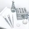 7st Silver Crystal Makeup Brushes Set Foundation Blending Powder Eye Face Brush Diamond Unicorn Makeup Tool Kit Maquillaje