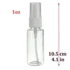 30ml 1oz Spray Bottles Plastic Clear Portable Travel Bottle Empty Refillable Reusable Fine Mist Sprayer Container for Cleaning