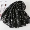 Foulards 2021 tête écharpe femmes hiver Allmatch noir coton lin Long châle doux mousseline de soie Hijab couverture Poncho6267853268G