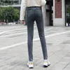 Jean Woman Mom Jeans Pants dla kobiet z wysokiej pasa push up dużą wielkość damski dżins plus 210608