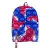 Empurre Bubble Fidget Brinquedos Mochila Infantil Bolsa de Escola Simple Dimmer Arco-íris Cores Papelaria Armazenamento Anti Stress Presente de Natal