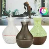 130ml Led Essential Oil Diffuser Humidifier Usb Wood Grain Air Aroma LED therapy 210709