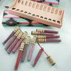 M maquillage merk make-up lipstick lipgloss 12 stks / set matte lip glanst waterdichte langdurige vloeibare lipsticks gratis schip