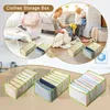 Storage Drawers Jeans Compartment Box Closet Wardrobe Clothes Drawer Mesh Separation Organizer Boxes Stacking Foldable