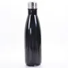 50pcs 304 acier inoxydable 350ml / 500ml vide tasse bouteille d'eau coke tasse isolation thermos mode mouvement veiné bouteilles