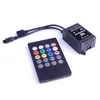 10 Uds 20 teclas de música controlador IR negro sensor de sonido remoto para tira LED RGB envío gratis de alta calidad