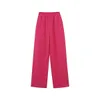 Toppies 2021 Casual Rose Sweatpants Mulheres Cintura Alta Calças de Cintura Overlength Calças Elásticas Cintura Feminina Bottoms Streetwear Q0801